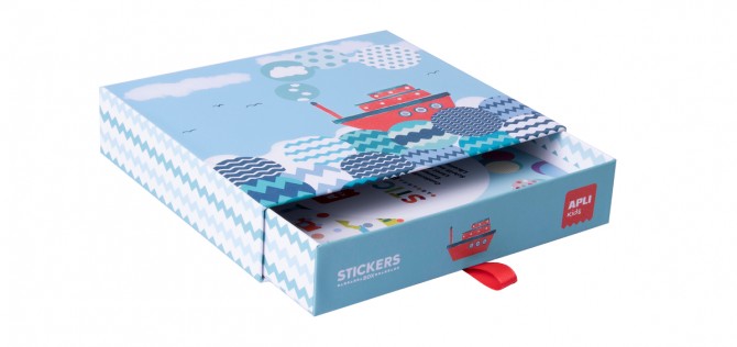 Zestaw z naklejkami Apli Kids - Statek